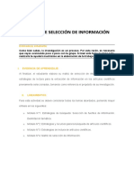 MATRIZ DE SELECCIÓN DE INFORMACIÓN