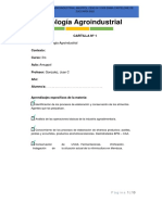 Cartilla #1 - Tecnología Agroindustrial