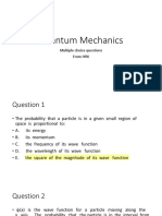 Quantum Mechanics mcq-2-1
