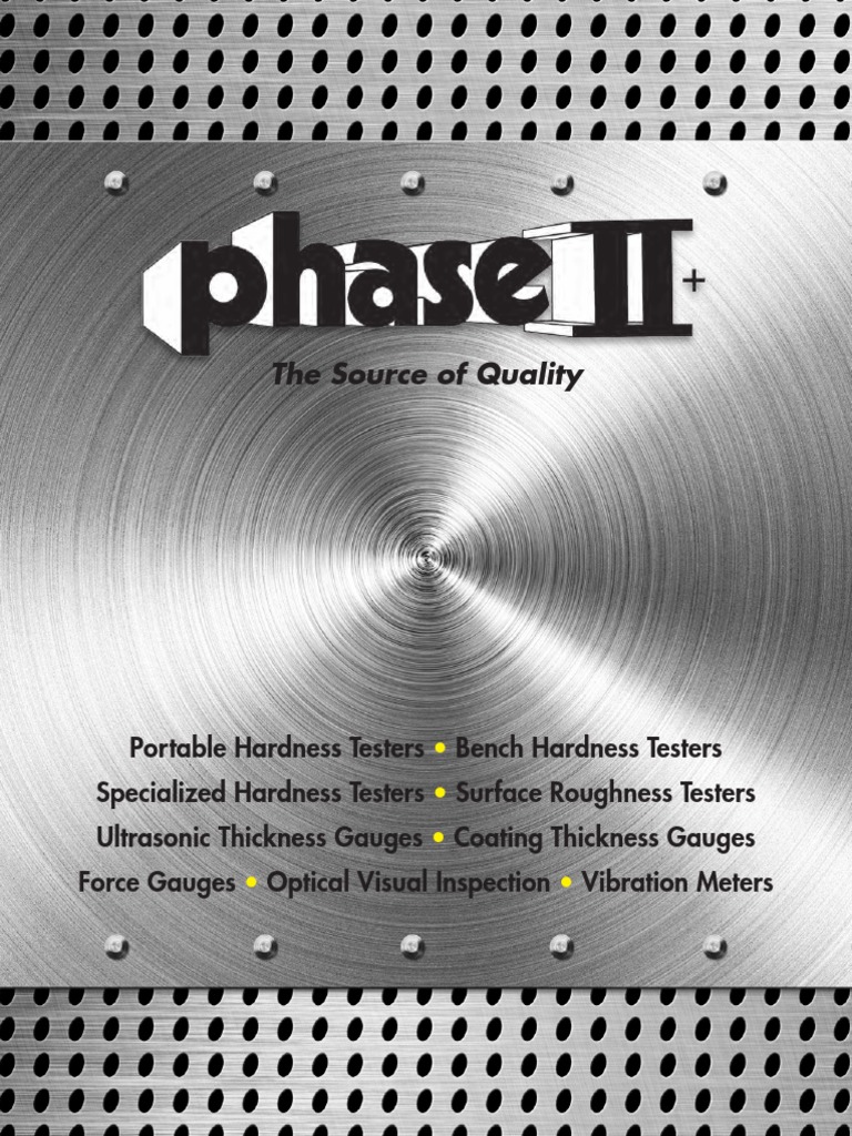 Phase II Catalog | PDF | Hardness | Materials Science