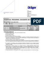 DRAGER BS 106-21 - HOSPITAL REGIONAL DOCENTE DE TRUJILLO - Mantenimiento Primus ASCL-0212