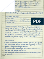 Expt 10 chemistry