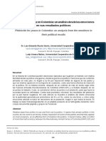 Plebiscito Por La Paz en Colombia - Un Análisis Desde Las Emociones en Sus Resultados Políticos