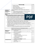 Lista de Cotejo - Compresas Humedas Calientes