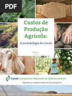 custo de produção agricola