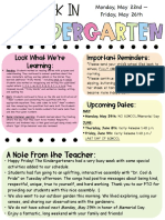 Kindergarten Newsletter 5-26-23