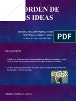 El Orden de Las Ideas