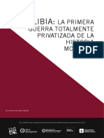 Libia La Primera Guerra Totalmente Privatizada de La Historia Moderna