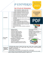 Lista de Útiles de 6to Grado