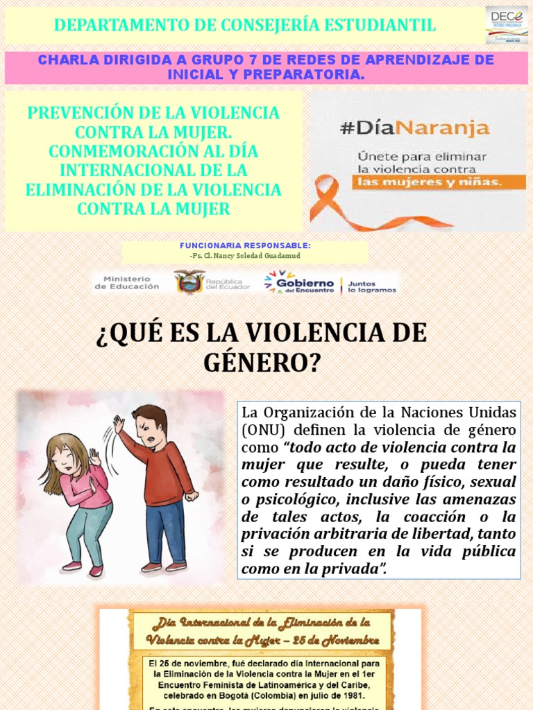 Prevención de la Violencia de Género | PDF | La violencia contra las ...