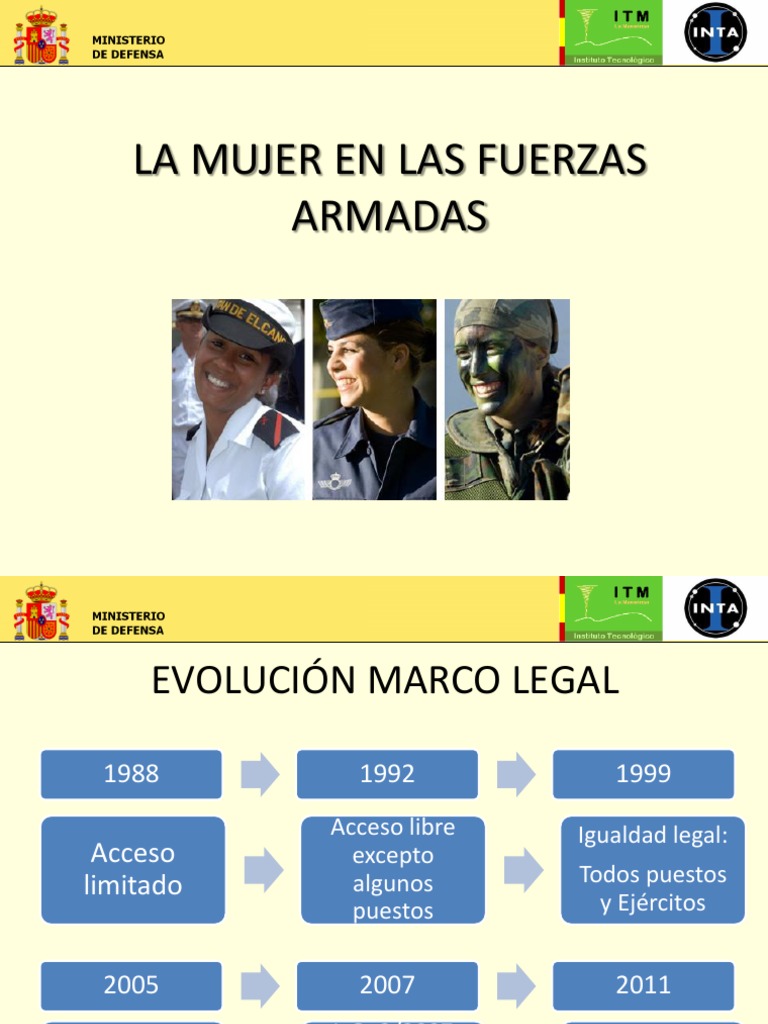 Mujeres en las Fuerzas Armadas: Igualdad y Estadísticas | PDF | Mujer ...