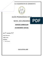 Liceo Paula A de Sarmiento 5° Año Economía Social Orientada Guía N°5