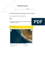 Examen Parcial - Topografía I