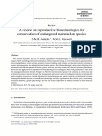 A Review On Reproductive Biotechnologies For Conservation of Endangered Mammalian Species