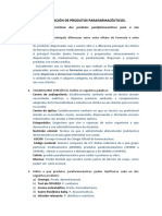 Tarefa 2. Características Dos Produtos Parafarmacéuticos. PROFESORADO