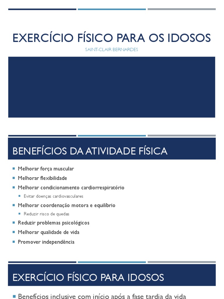 Exercícios para Um Envelhecimento Saudável, PDF, Músculo esquelético