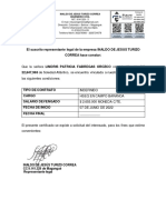 Certificado Lindris Fabregas