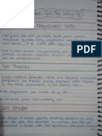 Cell Handwritten Notes
