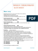 Designband Rate Sheet