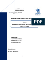 Memoire Pour L'Obtention de La Licence Fondamentale Filière: Science Economiques & Gestion