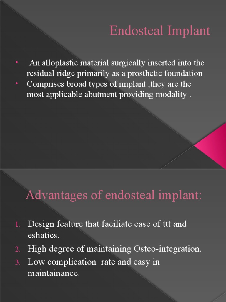 Endosteal Implant PDF