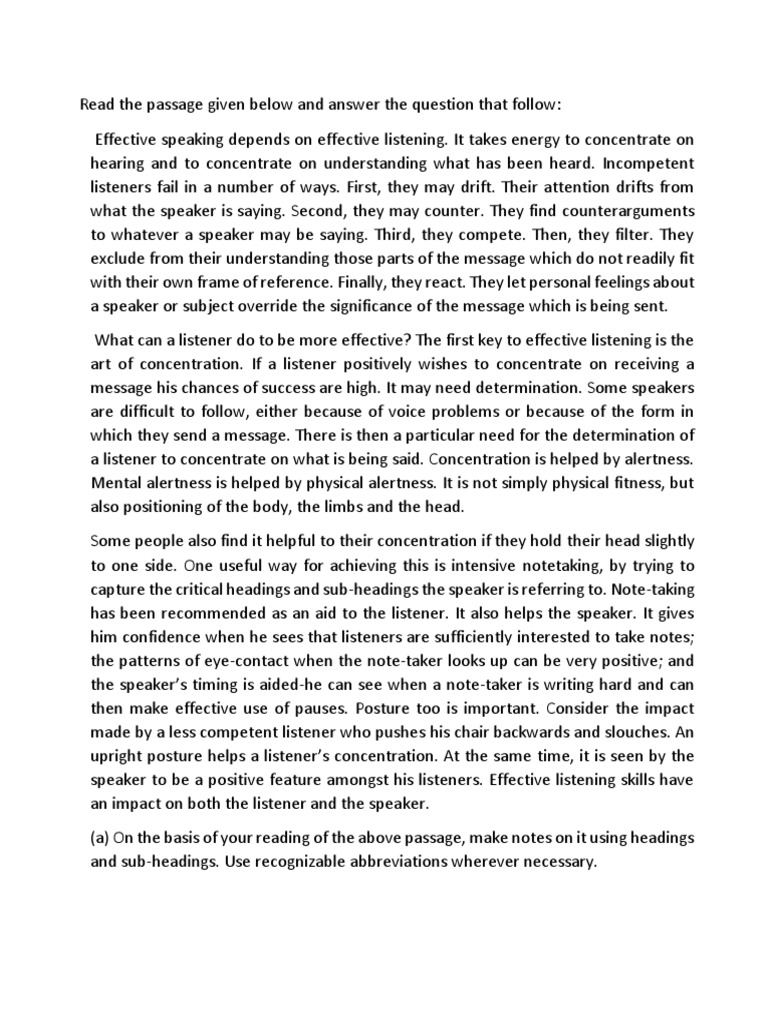 Note Making And Summary