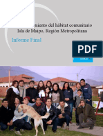 Informe Final Intervención Habitat Isla de Maipo