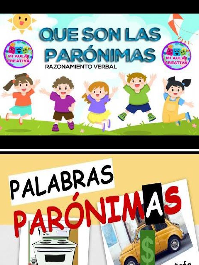 Ejemplos de Palabras Parónimas | PDF