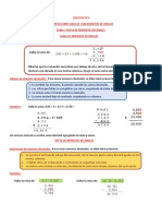 Tema #2 Operaciones Básicas Con Numeros Decimales