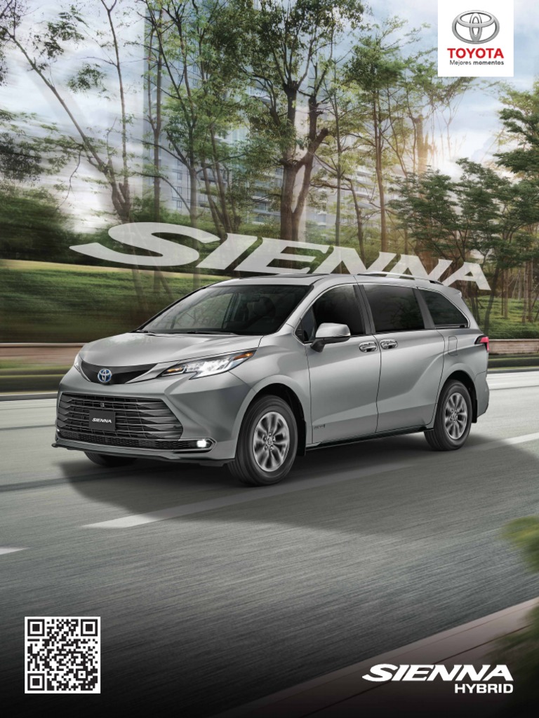 Ficha Técnica Toyota Sienna 2023 PDF USB Vehículo Híbrido Eléctrico