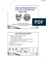 CAP III INGENIERÍA SISMORRESISTENTE CONCEPTO DE ESPECTRO 1er SEM 2023