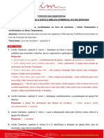 Tópicos Das Respostas Às Perguntas para A Escola Bíblica Dominical Do Dia 28-05-23