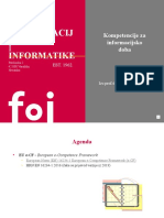 Fakultet I: Organizacij E Informatike