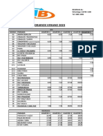 Horarios Charter 2023