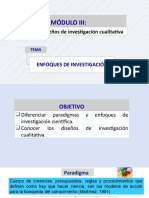 Modulo Iii - Métodos y Diseños de Investigación Cualitativa - PPT