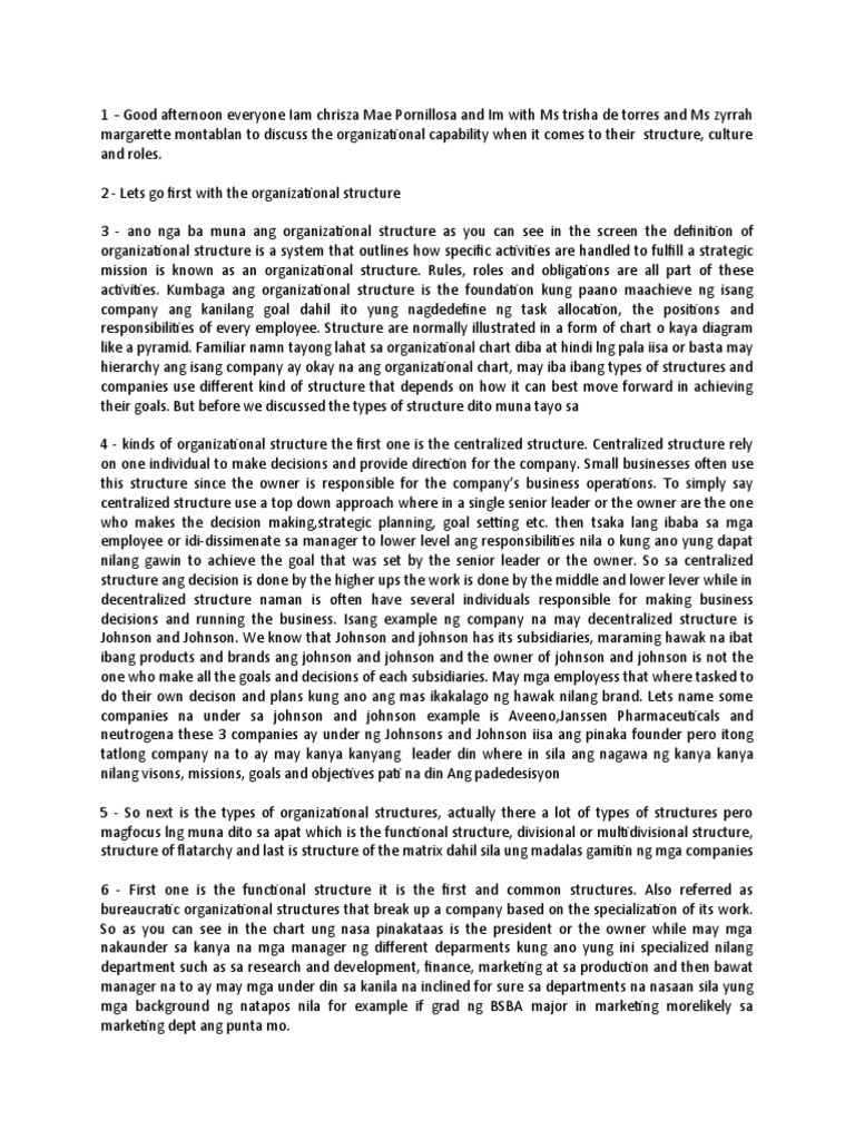 Projmgt Script | PDF | Organizational Culture | Organizational Structure