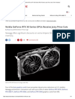 Nvidia GeForce RTX 30 Series GPUs Receive Juicy Price Cuts - Tom's Hardware