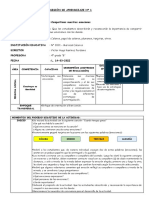 Actividades de Aprendizaje Del Lunes 14 Al Viernes 18 Marzo 2022