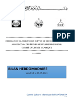 Bilan Hebdomadaire 19-05-2023