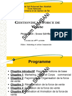 Cours de Gestion de La Force de Vente S8 MAC SAHBANI - Siham SAHBANI