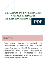 Cuidados de Enfermagem Nas Necessidades Nutricionais Do Paciente