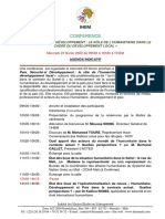 Programme Conférence Humanitaire Prog Indicatif 21-02-22