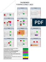 Calendario Formaciones 2023