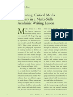 Adbusting - Critical Media Literacy in A Multi-Skills Academic Writing Lesson - ETForum