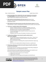 Sample Lesson Plan (Russia) Module 6