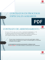 Contratos en Procesos Especiales Agrarios