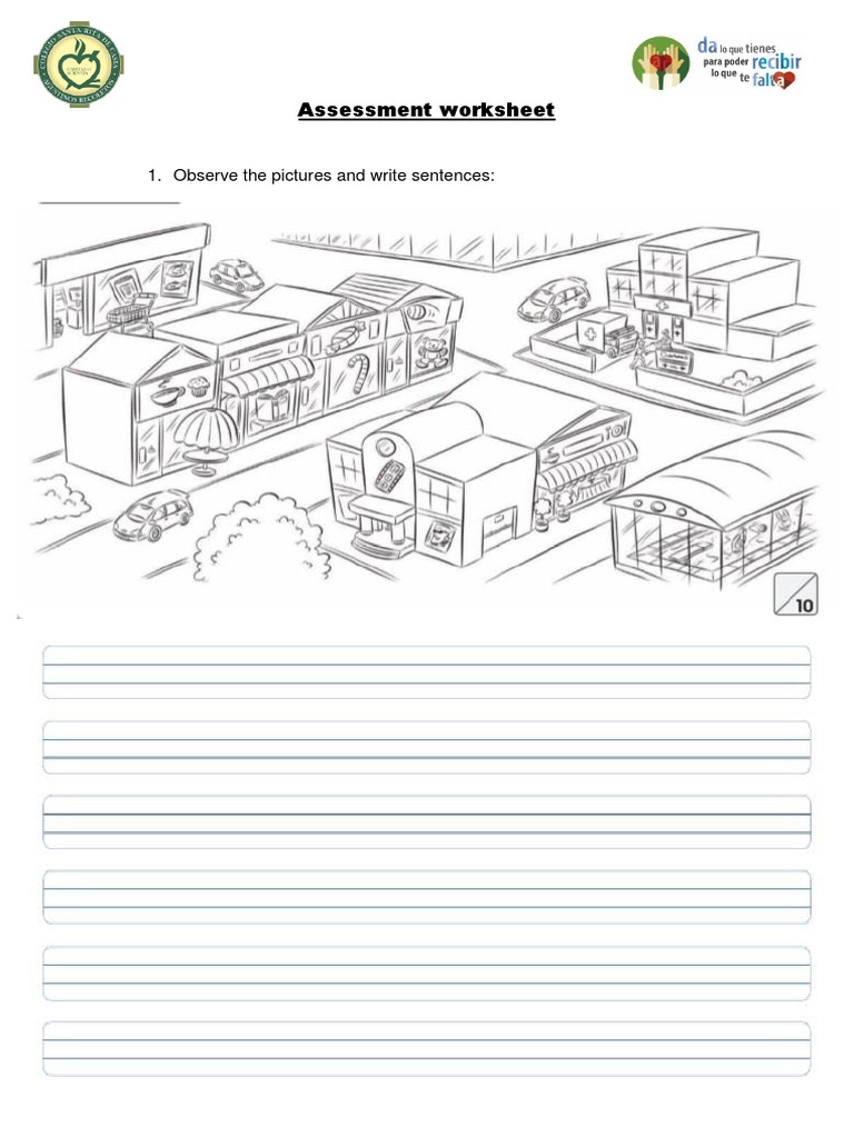 Assessment Worksheet 1st Grade | PDF