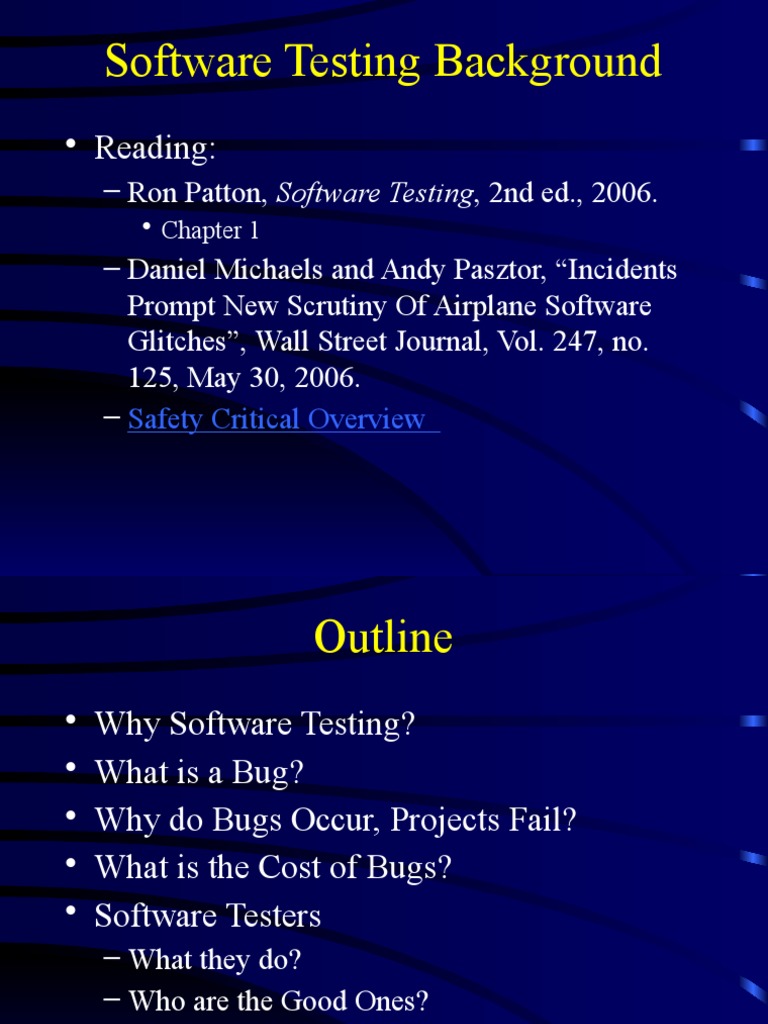 Importance of Software Testing | PDF | Software Bug | Software Testing