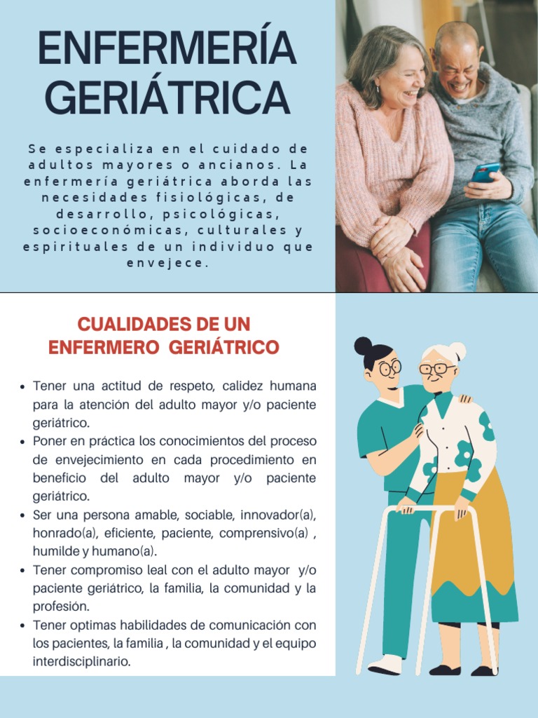 Infografía Enfermería Geriátrica | PDF