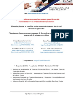 La Planificación Financiera Como Herramienta para El Desarrollo Socioeconómico